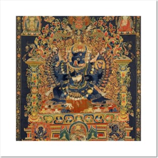 The Deity Vajrabhairava, Tantric Form of the Bodhisattva Manjushri Posters and Art